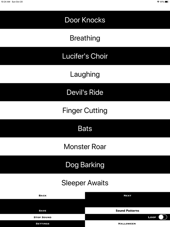 Screenshot #4 pour Halloween Sound Effects Buuton