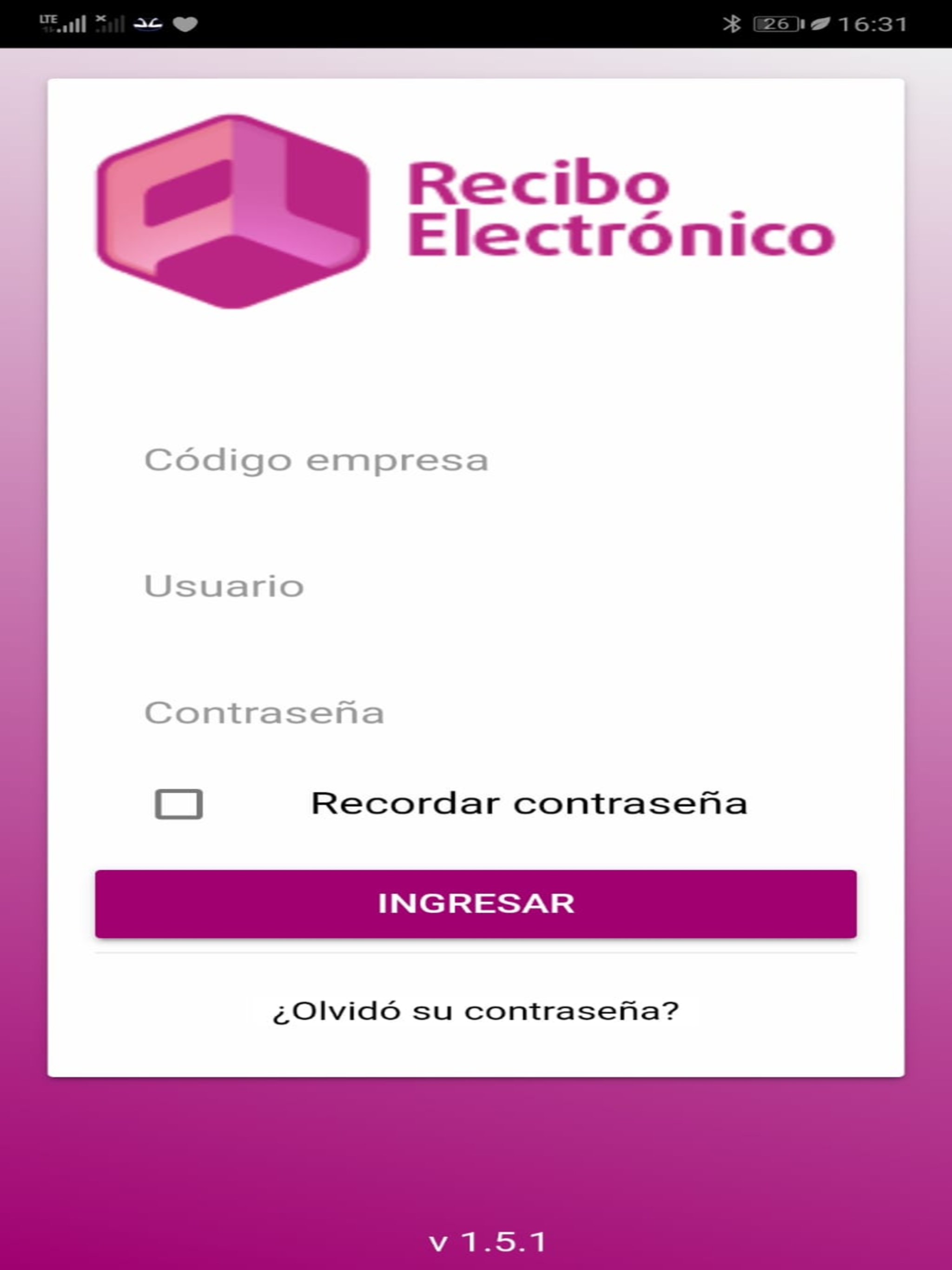 Recibo electrónico