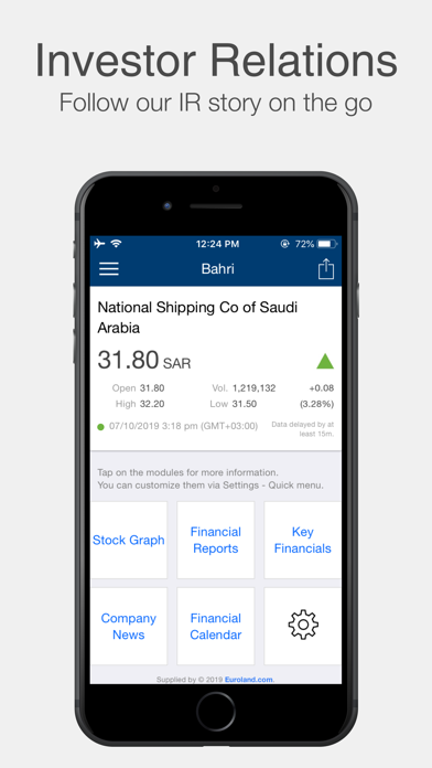 Screenshot #1 pour Bahri Investor Relations