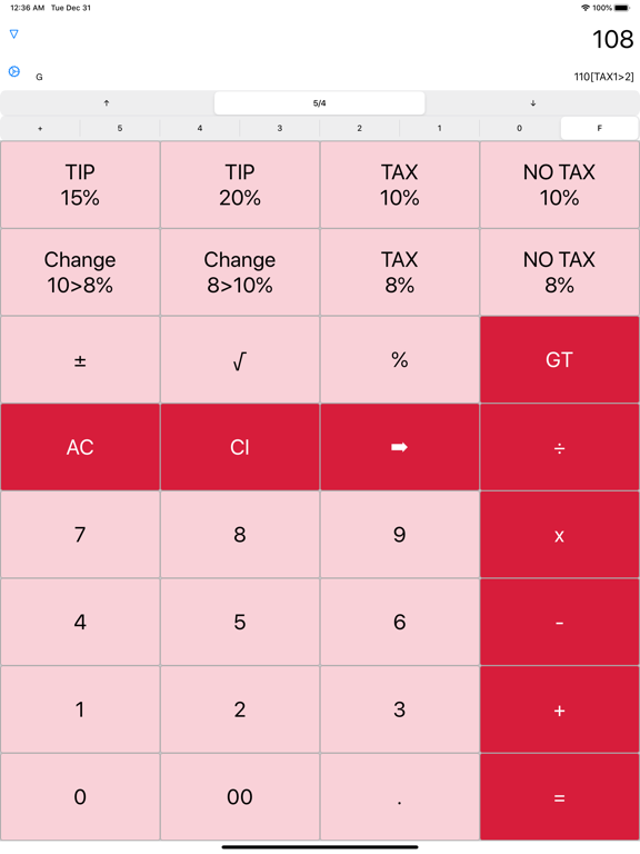 Screenshot #4 pour Pocket Calculator Woo-Dentaku