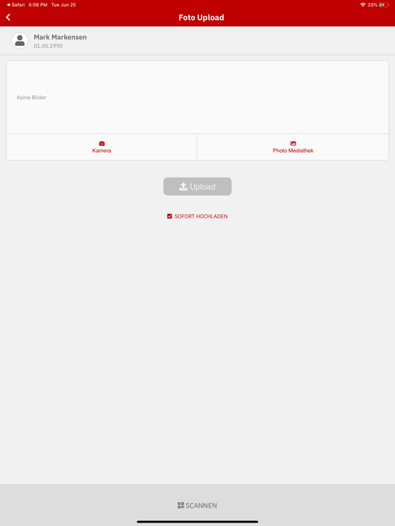 E-PAT iPad screenshot