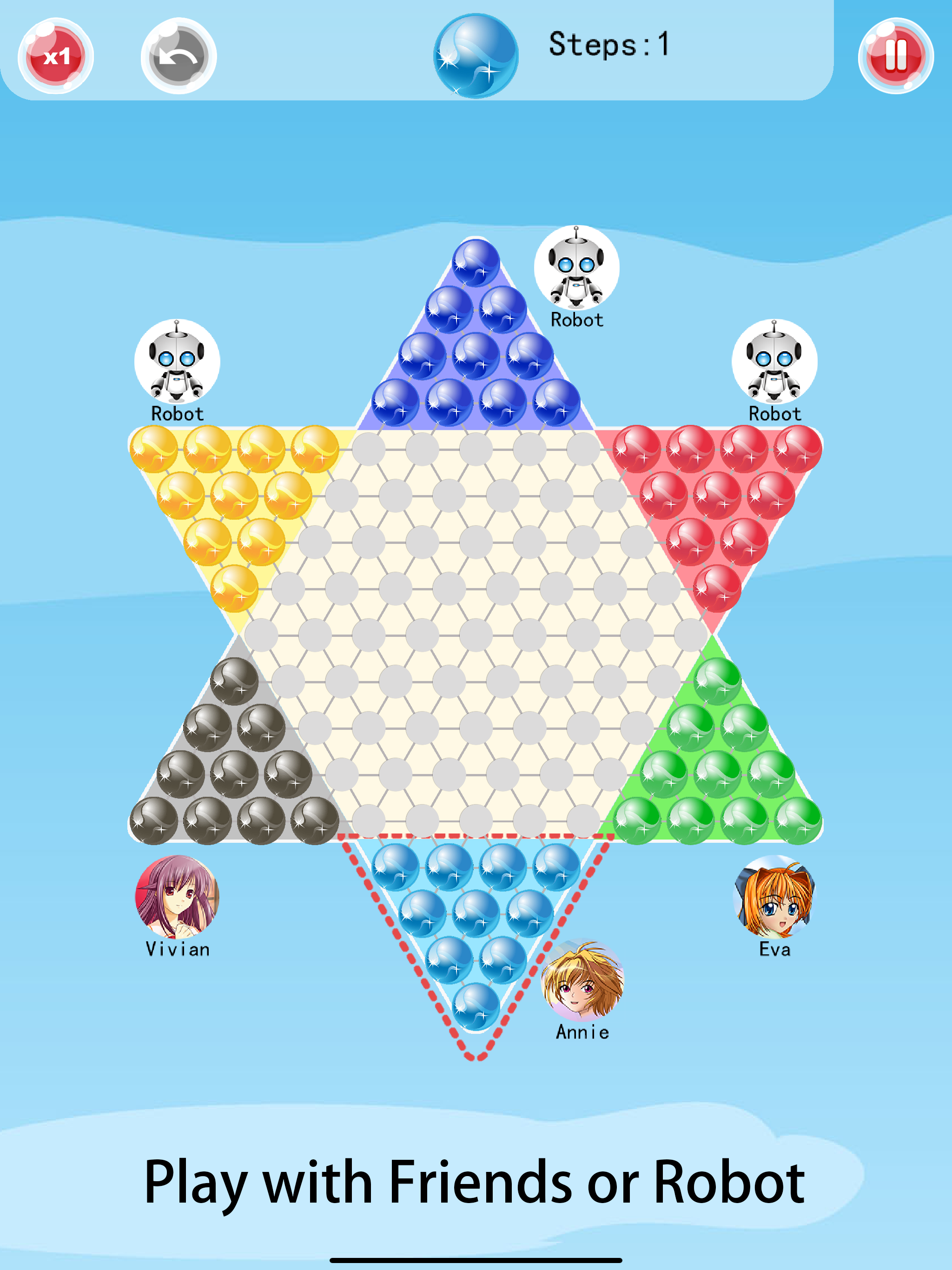 Chinese Checkers-A.I. Enhanced screenshot 7