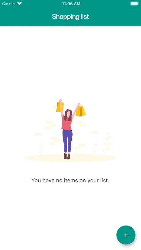 Groceries shopping list