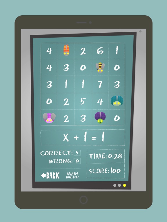 Alge-Bingo iPad screenshot