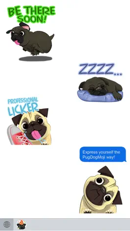 Game screenshot Pug Dog Emoji Stickers hack