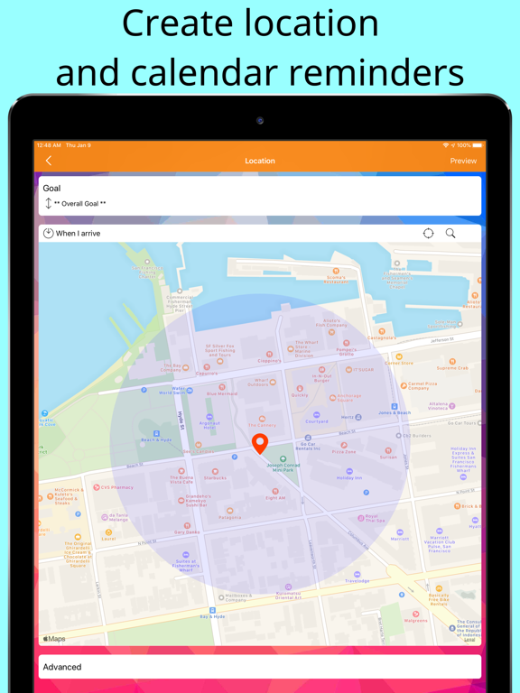 Yearly Resolutions iPad screenshot 6 - Productivity app