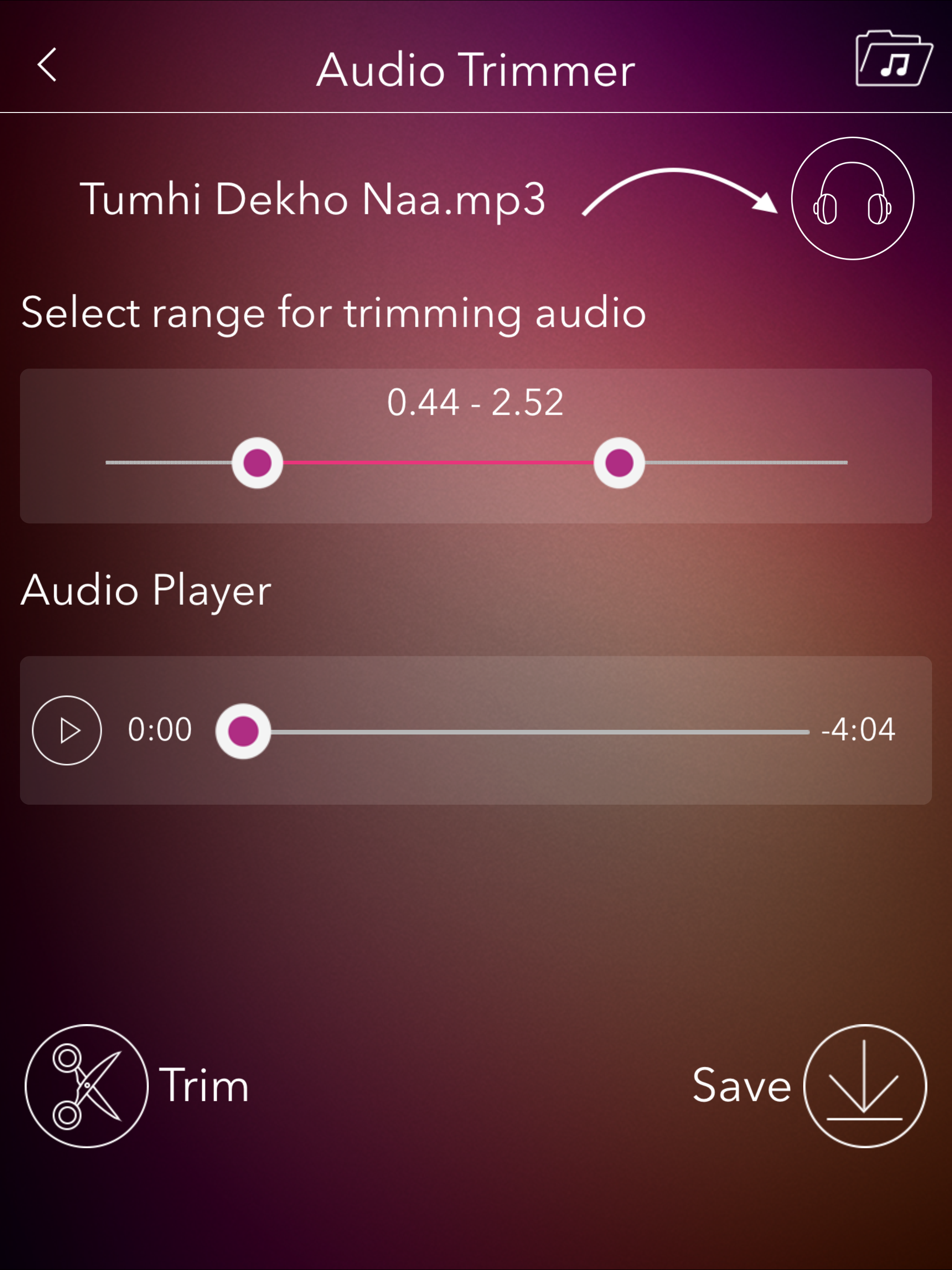 Audio Editor - Music Cutter