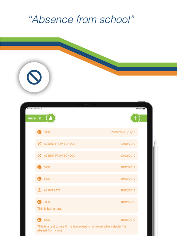 RollCall Parent iPad screenshot 5 - Education app