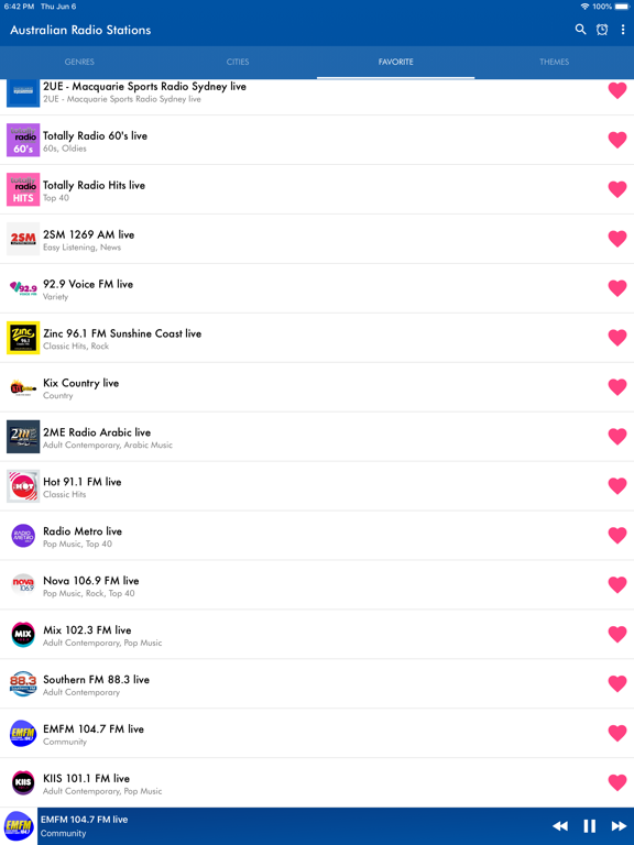 Screenshot #6 pour Australian Radio Stations