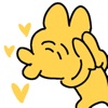 Happy little yellow Sticker
