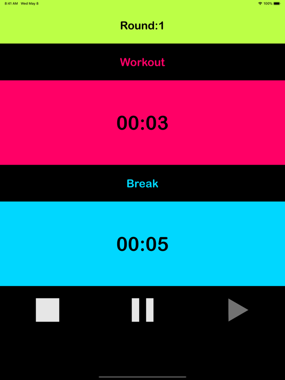 HIIT Tabata Interval Timer iPad screenshot 5 - Health & Fitness app