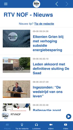 RTV NOF - Nieuws screenshot 1