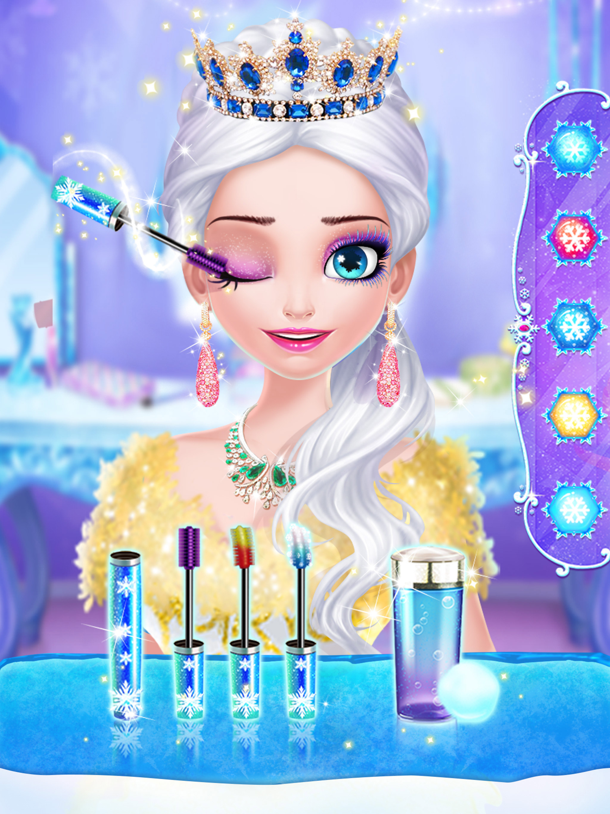 Ice Queen Spa - Girls Makeup
