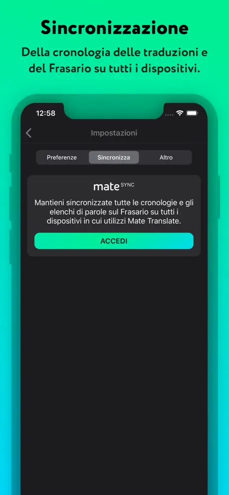 Traduttore offline di Mate