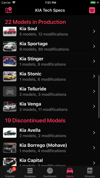 KIA OBD App Screenshot