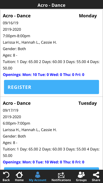 AcroDynamics iPhone screenshot 5 - Sports app