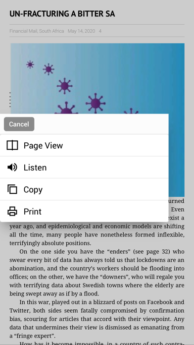 Financial Mail Magazine Screenshot