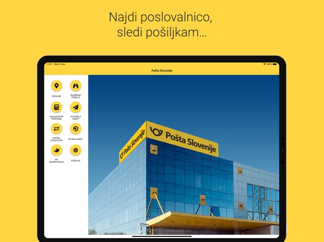 Pošta Slovenije on the App Store