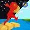 In this Shortcut run master 3d game, press and hold to build the bridge and pass over the sea until you reach the final stages
