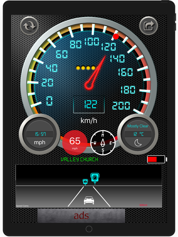 Screenshot #4 pour Compteur de Vitesse Kmh Mph