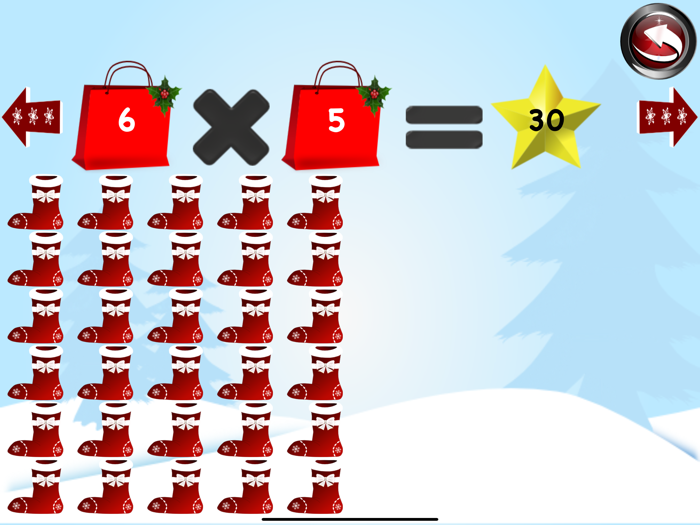 Xmas Math Santa Claus for kids