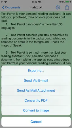 Text Parrot screenshot 2