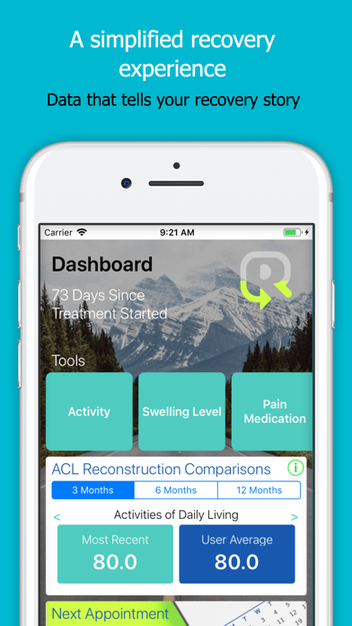 RecovAware Knee Health Fitness iPhone screenshot 4 - Health & Fitness app