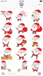 jolly ol santa stickers iphone screenshot 2
