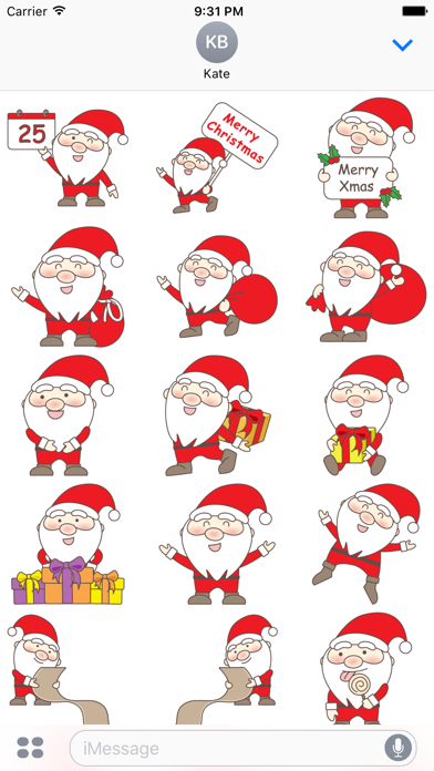Screenshot #2 pour Jolly Ol Santa Stickers
