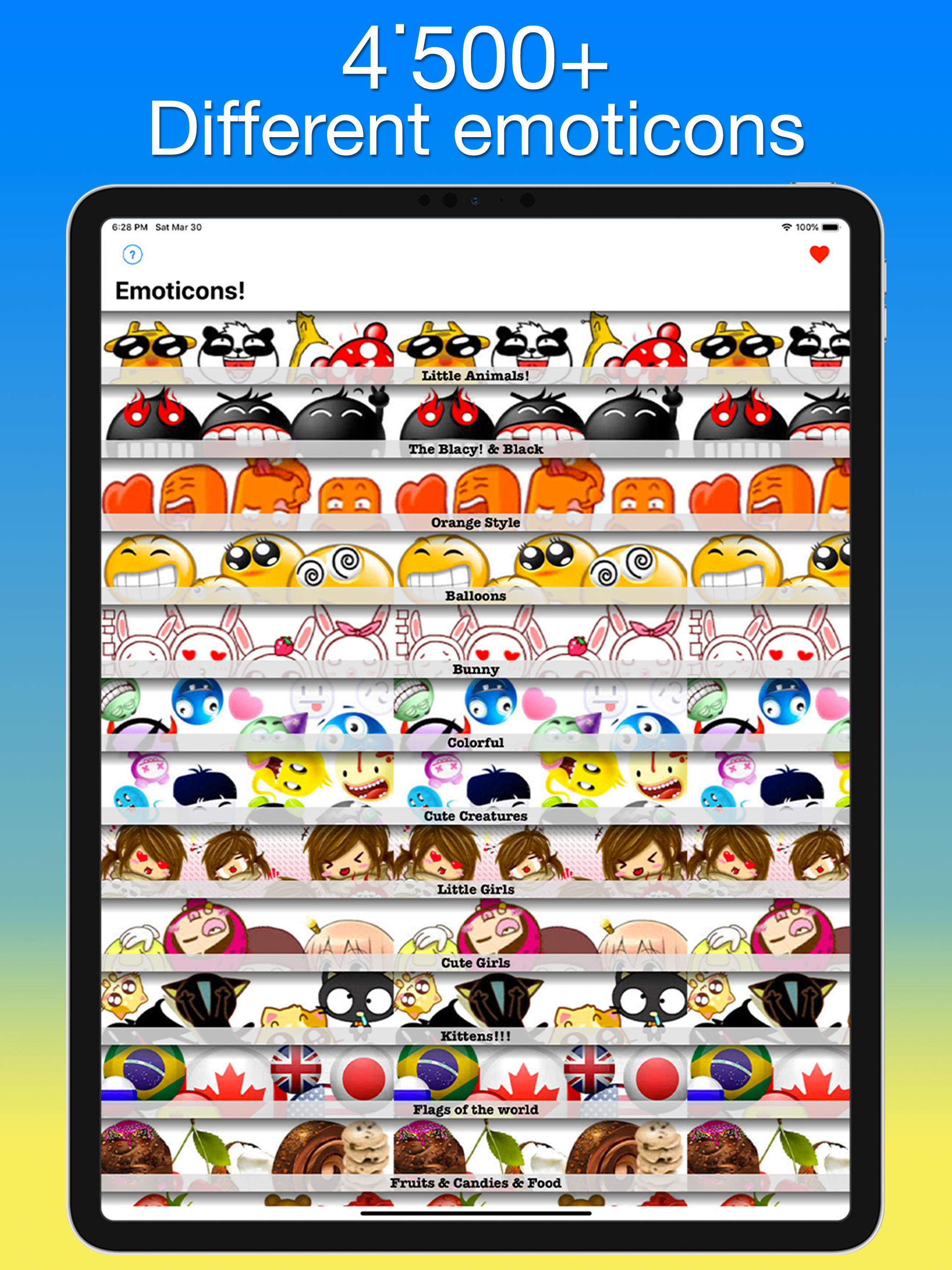 Emoticons for Chat & Messages