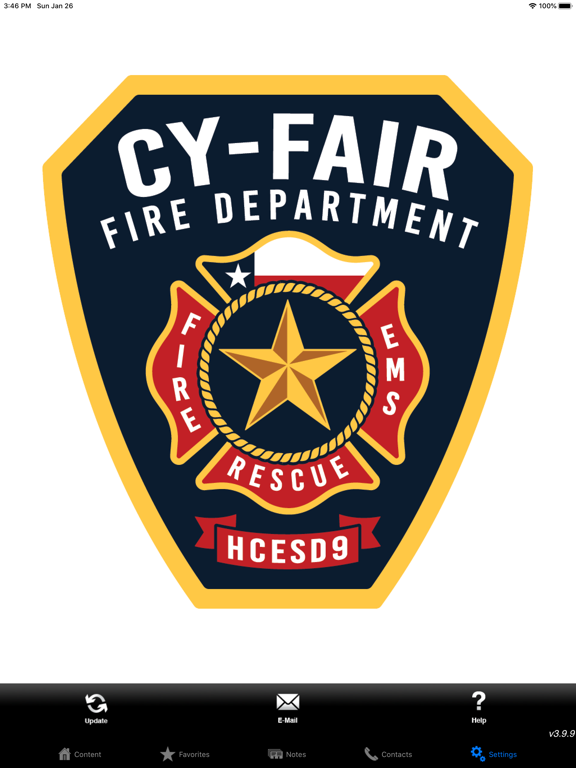 Cy-Fair Fire Department iPad screenshot 1 - Medical app