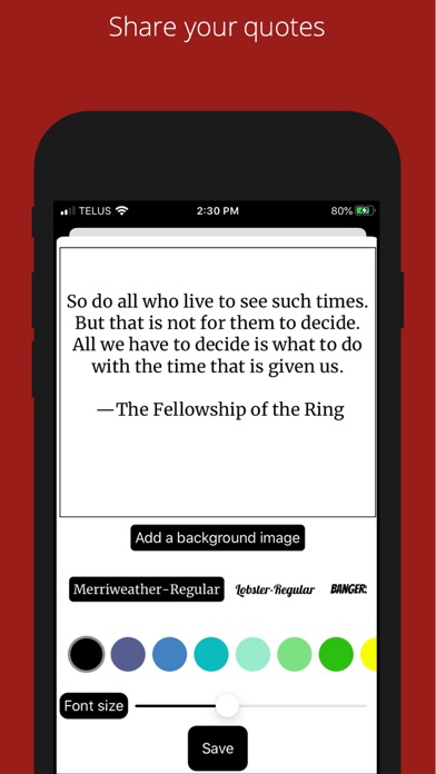 Screenshot #3 pour Footnote: Save Your Quotes
