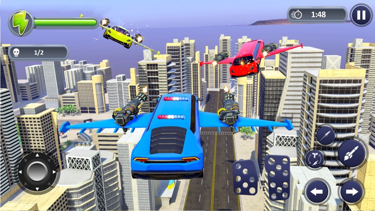 Flying Limo Car Robot War screenshot-0