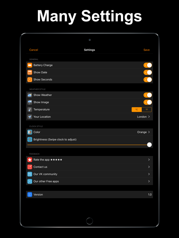Screenshot #6 pour Table Clock with weather