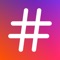 The app lets you store and manage hashtags groups easily