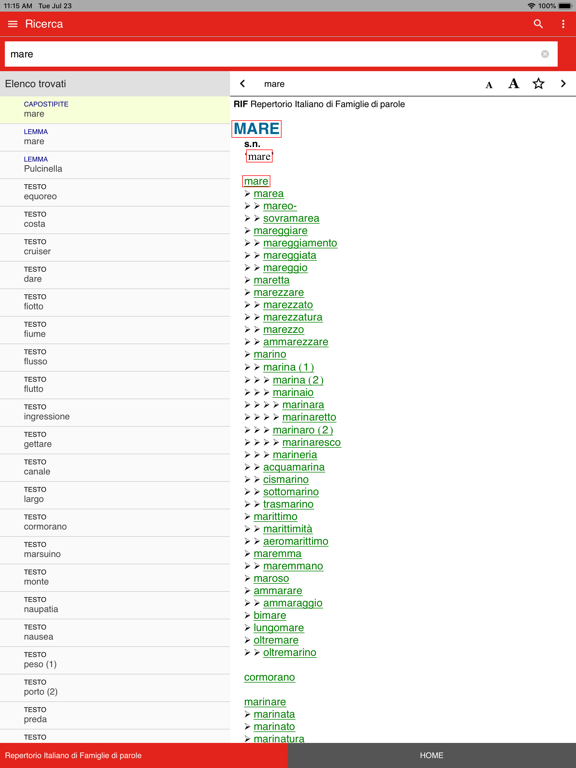 Screenshot #5 pour Repertorio Famiglie di Parole