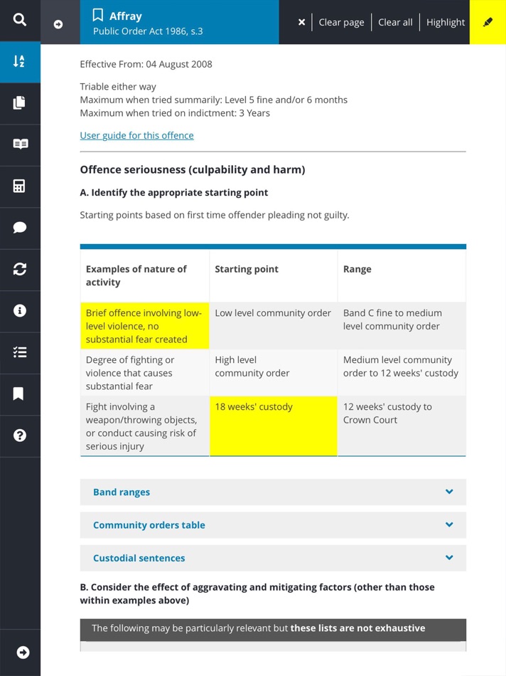 #4. Sentencing Guidelines (iOS) By: Sentencing Council