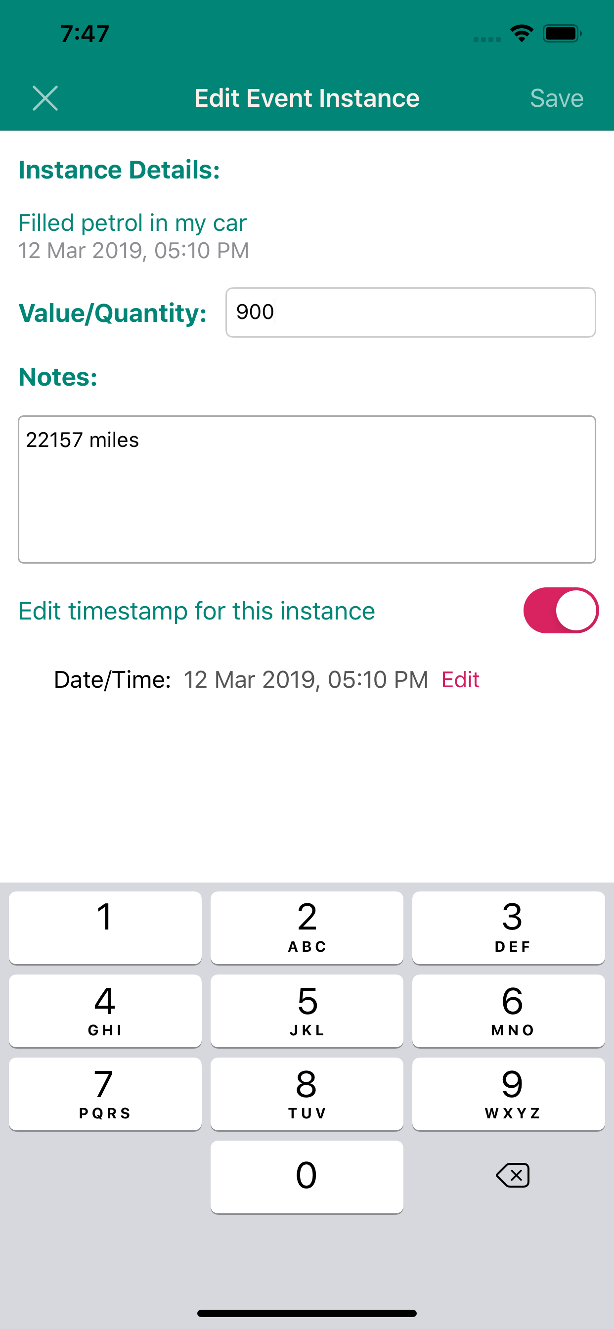 Quick Event Logger screenshot 7
