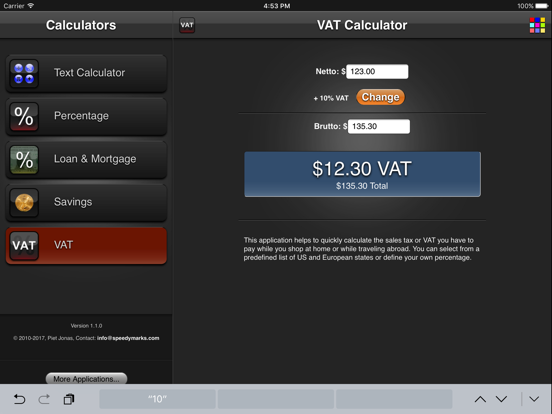 Calculators XL のスクリーンショット