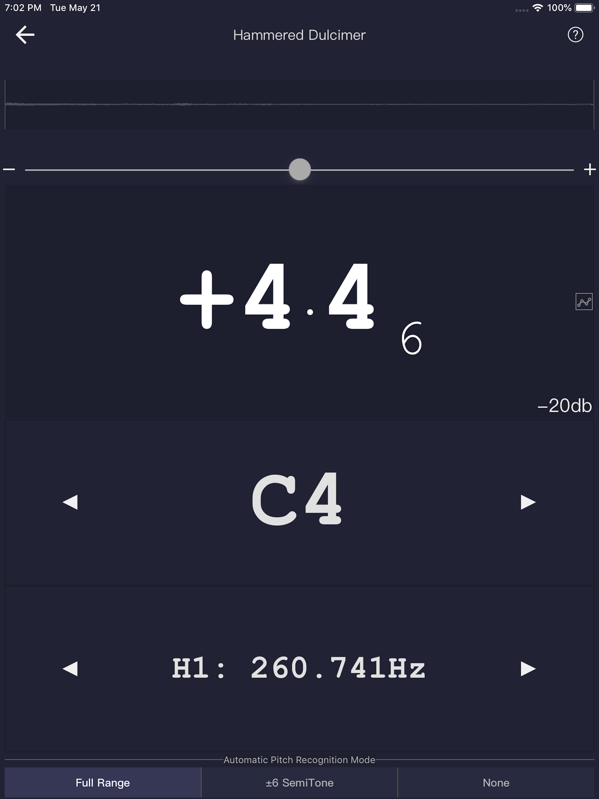 Music Pitch Detector