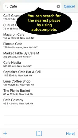 Address note-place, navigation screenshot 6