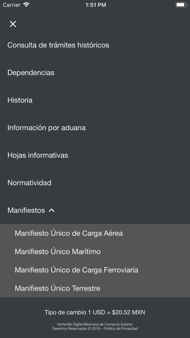 Screenshot #3 pour VUCEM Móvil