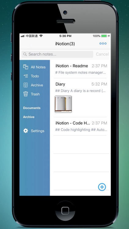 iNotion - Markdown Notebook