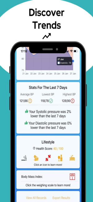 ‎Blood Pressure Monitor Pro Screenshot