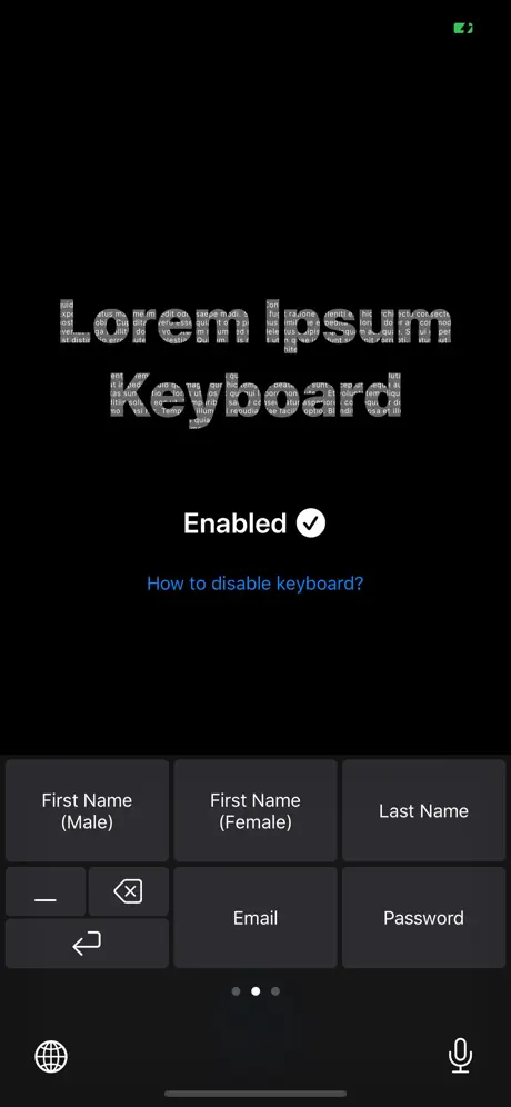 Lorem Ipsum Keyboard