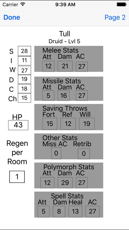 Character Gen for True Dungeon