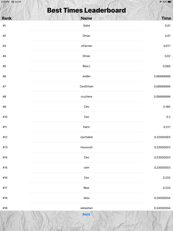 Reaction Time Speed iPad screenshot