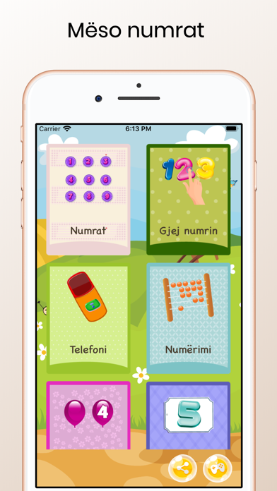 123 Mëso numrat Screenshot