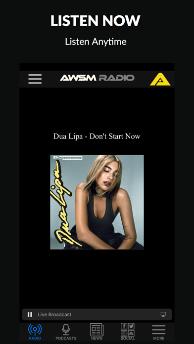 AWSM Radio Screenshot
