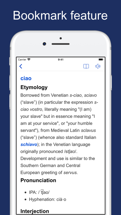 Screenshot #3 pour Italian Etymology Dictionary